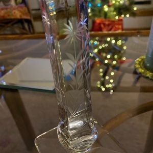 Elegant Etched Candlestick